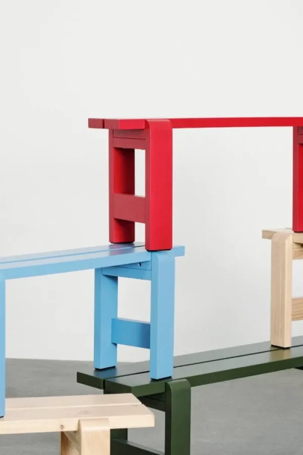 HAY Terrassenmöbel^Weekday Bank, 111 x 23 cm, Olivgrün