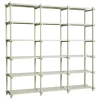 Artek Regale-HAY Woody 2.0 Regal, hoch, rauchig graue Buche - rauchig grauer Stahl