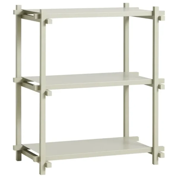 ferm LIVING Regale-HAY Woody Column 2.0 Regal, niedrig, rauchgrau - rauchgrau, Stahl
