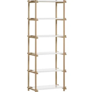 String Furniture Regale-HAY Woody Column Regal, hoch, weiß