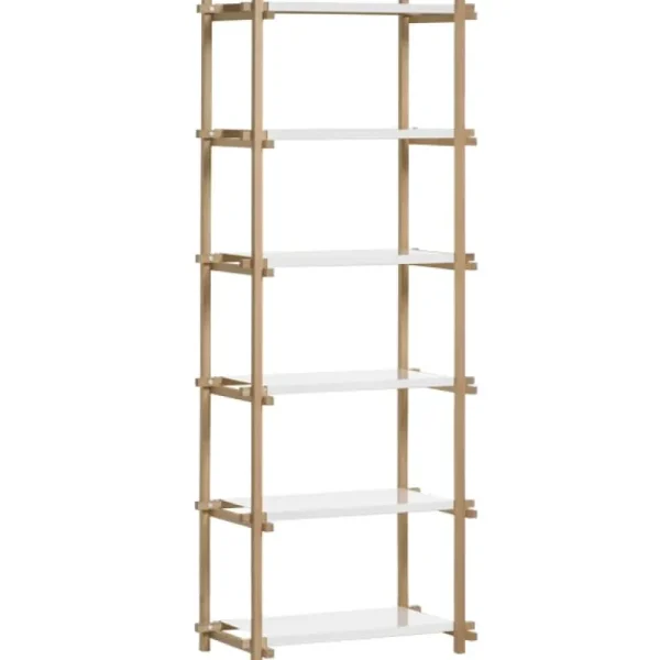 String Furniture Regale-HAY Woody Column Regal, hoch, weiß