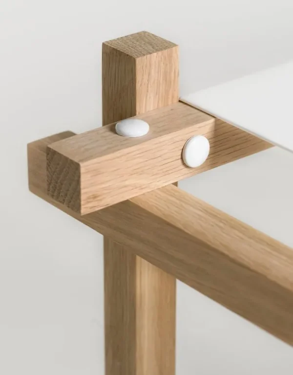 String Furniture Regale-HAY Woody Column Regal, hoch, weiß