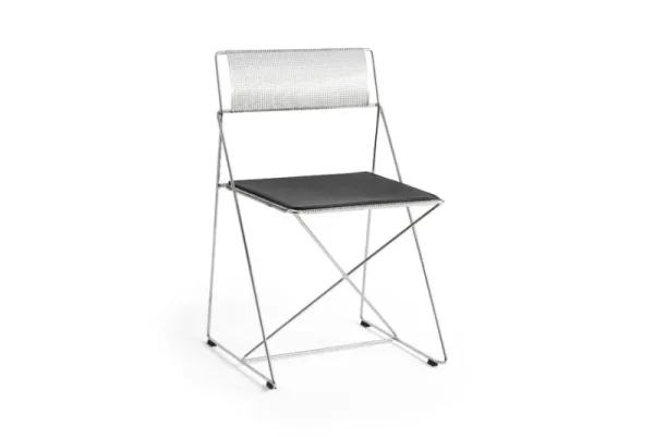 Muuto Sitzgelegenheiten-HAY X-Line Stuhl, Innenbereich, verchromt - verchromt