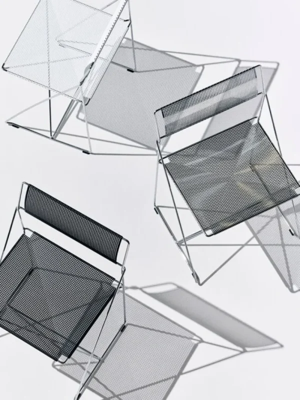 Muuto Sitzgelegenheiten-HAY X-Line Stuhl, Innenbereich, verchromt - verchromt