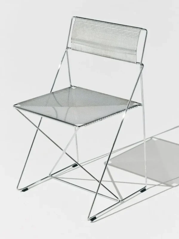 Muuto Sitzgelegenheiten-HAY X-Line Stuhl, Innenbereich, verchromt - verchromt