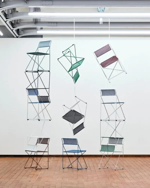 Muuto Sitzgelegenheiten-HAY X-Line Stuhl, Innenbereich, verchromt - verchromt