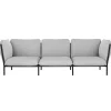 GUBI Sofas Und Liegen-Hem 3 Sitzer Sofa Kumo mit Armlehnen, Porzellan