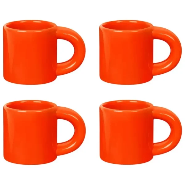 Hem Geschirr^Bronto Espressotasse, 4 Stück, Orange
