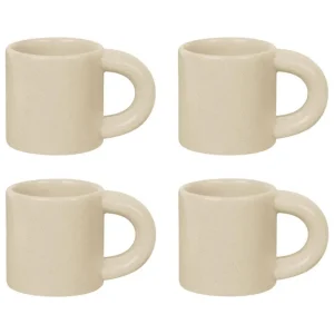 Hem Geschirr^Bronto Espressotasse, 4 Stück, Sandbeige