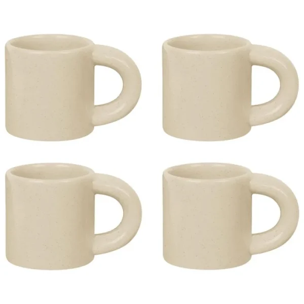 Hem Geschirr^Bronto Espressotasse, 4 Stück, Sandbeige