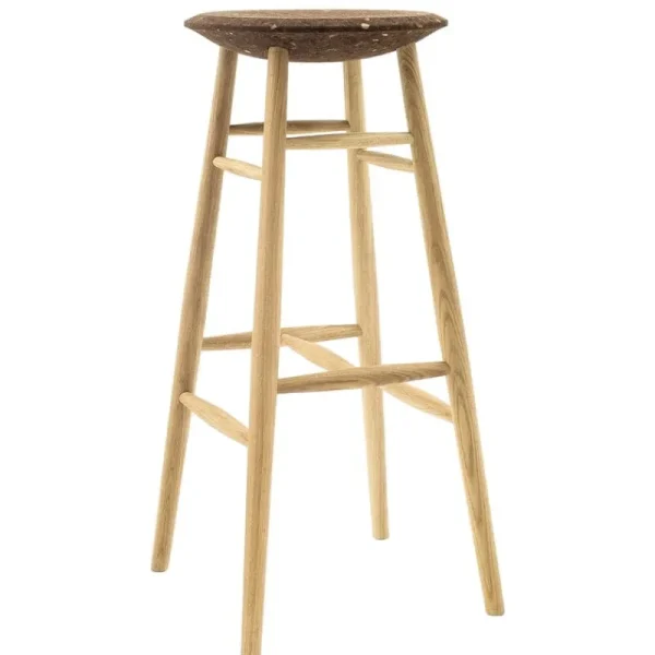 Audo Copenhagen Sitzgelegenheiten-Hem Drifted Barhocker, 75 cm, dunkler Kork – Eiche