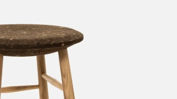 Audo Copenhagen Sitzgelegenheiten-Hem Drifted Barhocker, 75 cm, dunkler Kork – Eiche