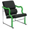 Vitra Sitzgelegenheiten-Hem Experiment Sessel 501, grün - schwarz Leder