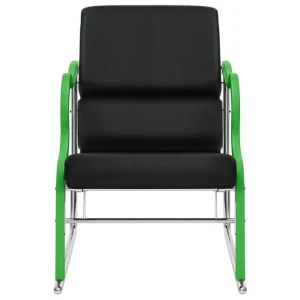 Vitra Sitzgelegenheiten-Hem Experiment Sessel 501, grün - schwarz Leder