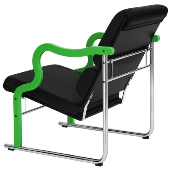 Vitra Sitzgelegenheiten-Hem Experiment Sessel 501, grün - schwarz Leder