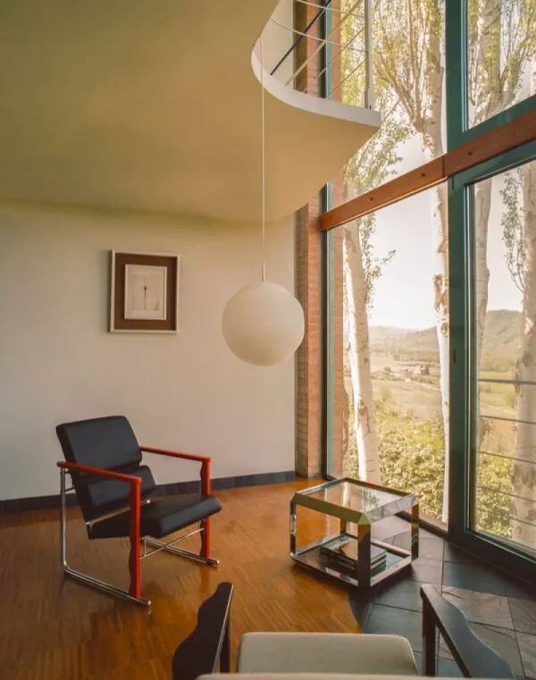 Artek Sitzgelegenheiten-Hem Experiment Sessel 503, rot - schwarzes Leder