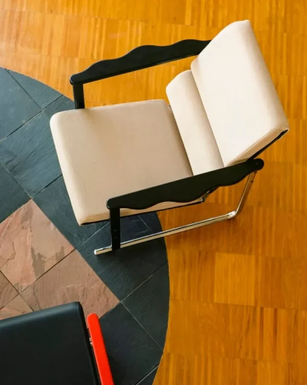 Artek Sitzgelegenheiten-Hem Experiment Sessel 503, rot - schwarzes Leder