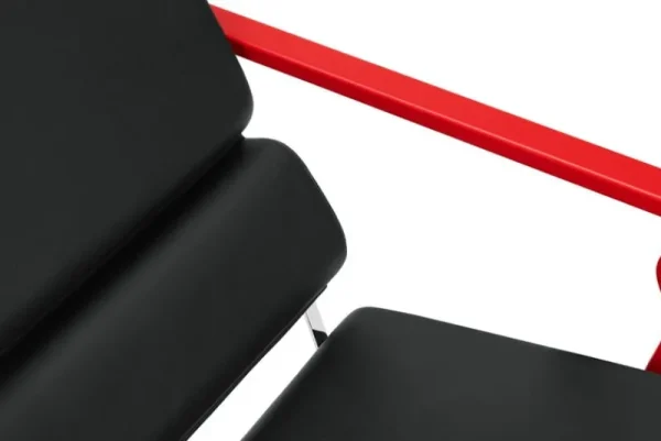 Artek Sitzgelegenheiten-Hem Experiment Sessel 503, rot - schwarzes Leder