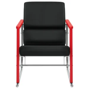 Artek Sitzgelegenheiten-Hem Experiment Sessel 503, rot - schwarzes Leder