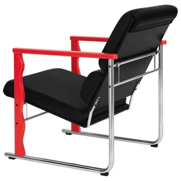 Artek Sitzgelegenheiten-Hem Experiment Sessel 503, rot - schwarzes Leder