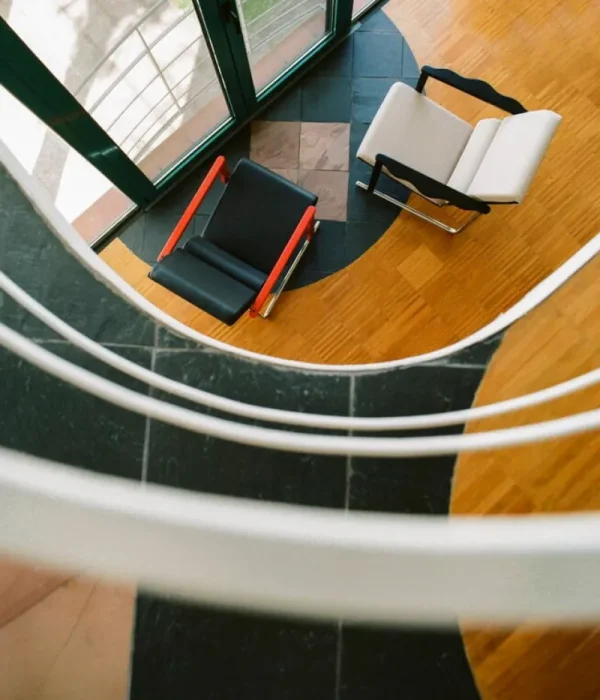 Artek Sitzgelegenheiten-Hem Experiment Sessel 503, rot - schwarzes Leder