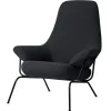 HAY Sitzgelegenheiten-Hem Hai Loungesessel, Charcoal