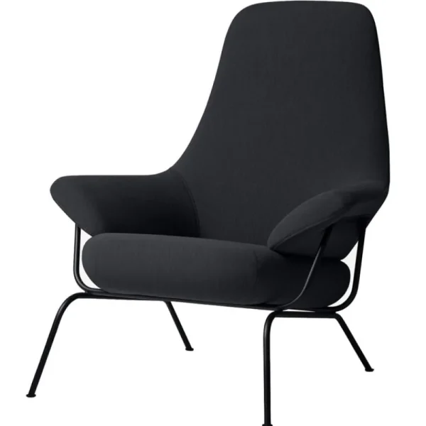 HAY Sitzgelegenheiten-Hem Hai Loungesessel, Charcoal