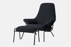 HAY Sitzgelegenheiten-Hem Hai Loungesessel, Charcoal