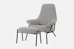 Muuto Sitzgelegenheiten-Hem Hai Loungesessel, Pebble Boucle