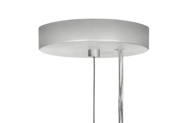 Normann Copenhagen Deckenleuchten-Hem Knuckle Linear Kronleuchter, gebürstetes Aluminium
