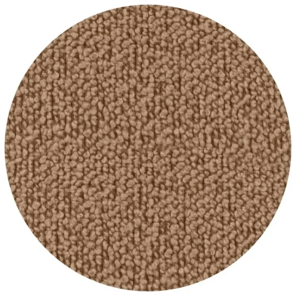 &Tradition Sitzgelegenheiten-Hem Puffy Loungesessel, Bouclé sawdust – Stahl cremeweiß