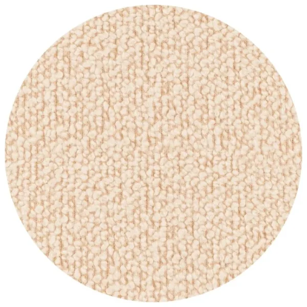 Hem Sitzgelegenheiten-Puffy Loungesessel, Bouclé Eierschale - Stahl cremeweiß