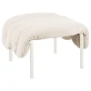 Hem Sitzgelegenheiten-Puffy Polsterhocker, Natur – Stahl cremefarben