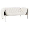 HAY Sofas Und Liegen-Hem Puffy 2,5-Sitzer Sofa, natur - Edelstahl