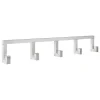Hem Garderoben Und Kleiderbügel^Tig Hook, 5 Haken, gebürstetes Aluminium