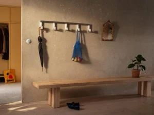 Hem Garderoben Und Kleiderbügel^Tig Hook, 5 Haken, gebürstetes Aluminium