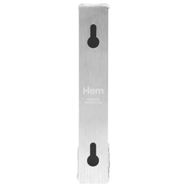 Hem Garderoben Und Kleiderbügel^Tig Hook, 1 Haken, gebürstetes Aluminium