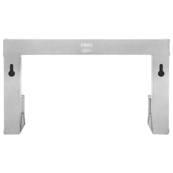 Hem Garderoben Und Kleiderbügel^Tig Hook, 2 Haken, gebürstetes Aluminium