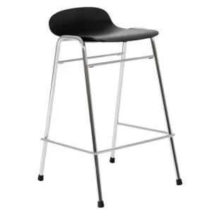 &Tradition Sitzgelegenheiten-Hem Touchwood Thekenhocker, 65 cm, Schwarz – Chrom