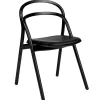 Fredericia Sitzgelegenheiten-Hem Udon Stuhl, Schwarz – schwarzes Leder