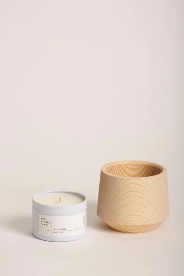 Serax Kerzen Und Kerzenhalter-Hetkinen Pine Set aus Kerzengefäß und Duftkerze, Hiljaisuus