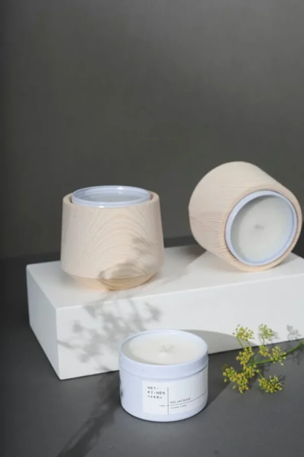 Serax Kerzen Und Kerzenhalter-Hetkinen Pine Set aus Kerzengefäß und Duftkerze, Hiljaisuus