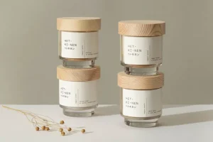 Hetkinen Kerzen Und Kerzenhalter-Veggie Wachskerze, biofilia