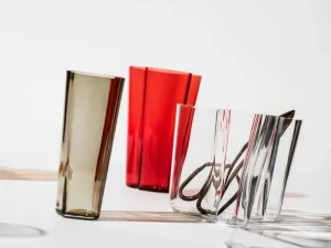 Lokal Helsinki Vasen-Iittala Aalto Vase, 180 mm, Rauchgrau