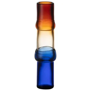 Iittala Glaskunst | Dekorationsgegenstände^Bamboo Vase, 90 x 450 mm, Desert - Transparent - Ultramarinblau