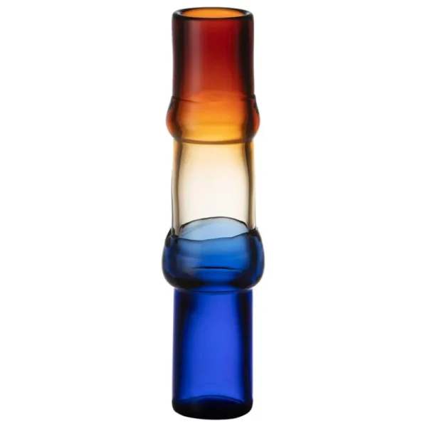 Iittala Glaskunst | Dekorationsgegenstände^Bamboo Vase, 90 x 450 mm, Desert - Transparent - Ultramarinblau