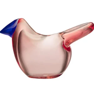 Iittala Glaskunst | Dekorationsgegenstände^Birds by Toikka Flycatcher, Lachsrosa – Blau
