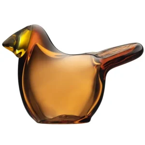 Iittala Glaskunst | Dekorationsgegenstände^Birds by Toikka Flycatcher, Kupferfarben – Gelb