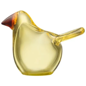Iittala Glaskunst | Dekorationsgegenstände^Birds by Toikka Flycatcher, Gelb – Kupferfarben