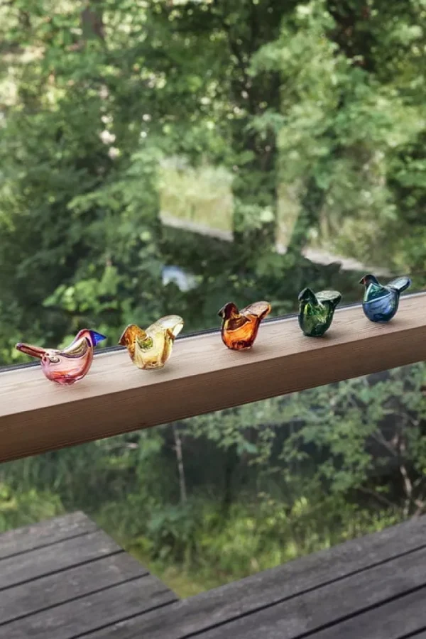 Iittala Glaskunst | Dekorationsgegenstände^Birds by Toikka Flycatcher, Moosgrün – Kupferfarben